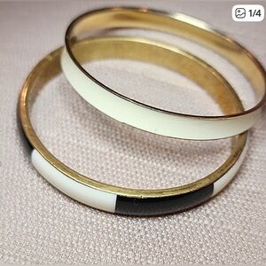 Vintage Gold and Black Bracelets